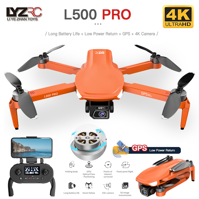 Drone Camera Wide Angle - L500 PRO GPS Drone 4K Profesional