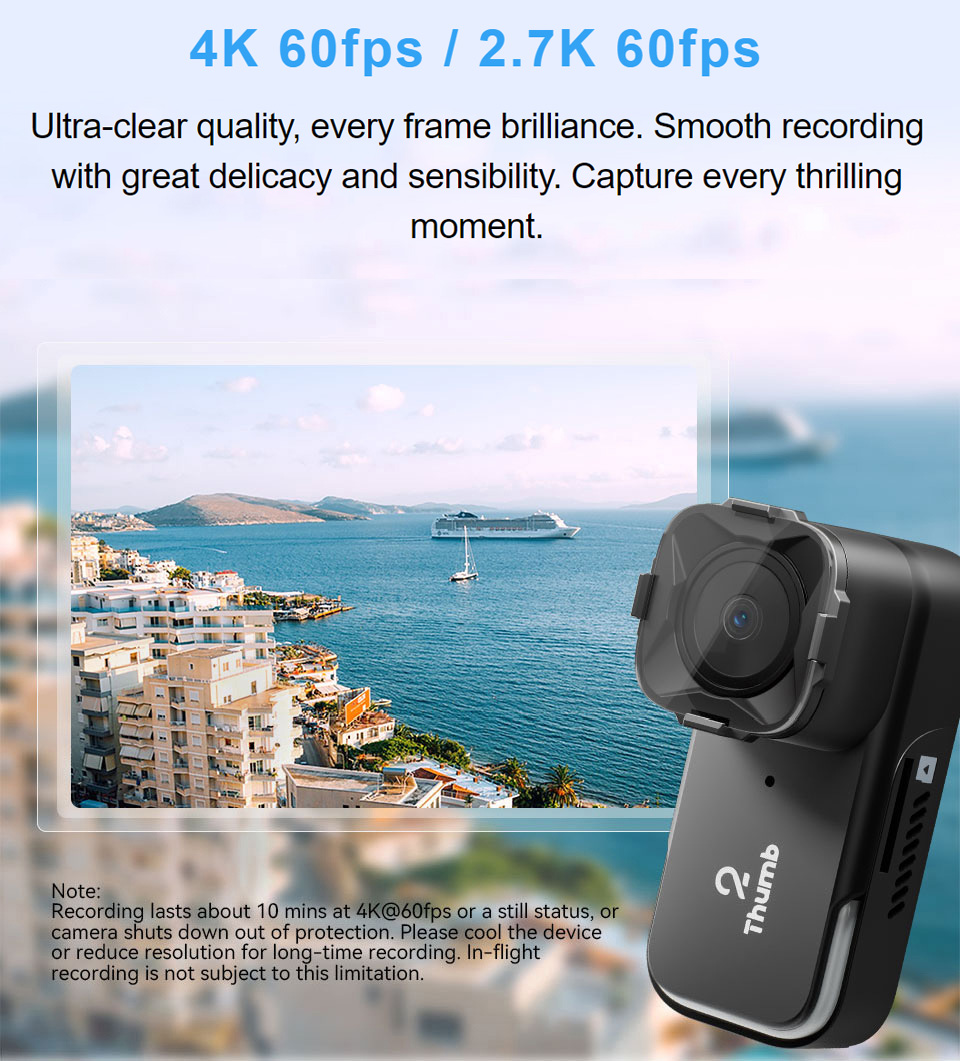 Drone Camera 4K - New Version RunCam Thumb 2 4K