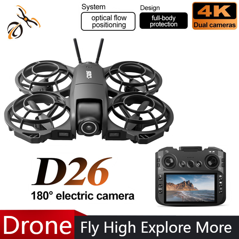 Drone Camera Night Vision - D26 Drone 4K Aerial HD 180°