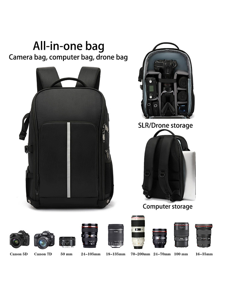 Drone Camera Case - Outdoor Photography Backpack DSLR Camera Bag