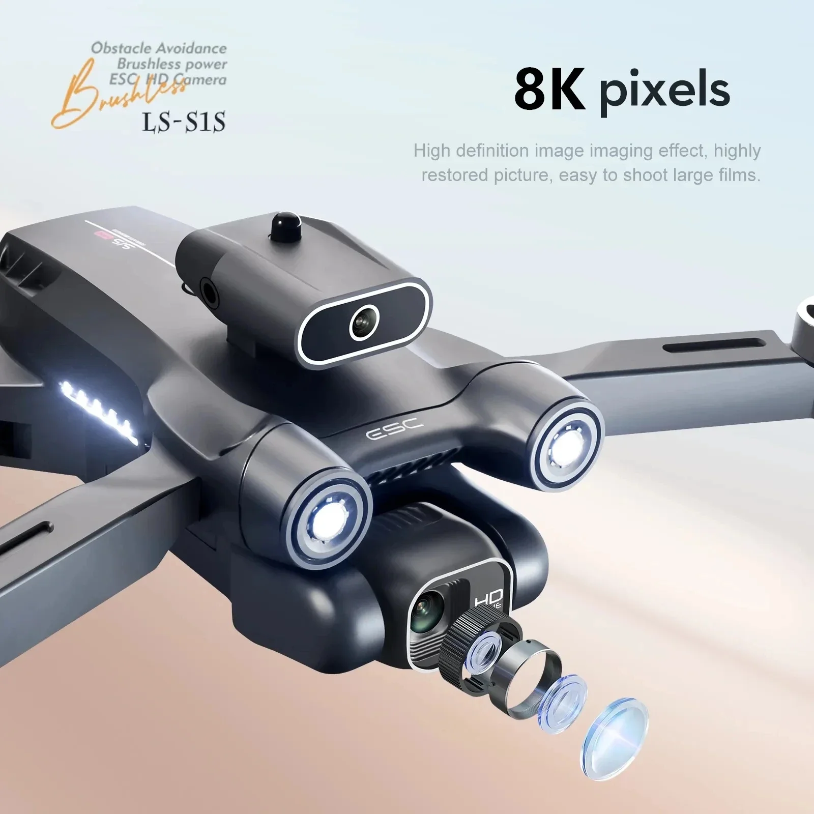 New S1S 5G GPS Drone Camera 8K - Drone Camera Professional review and price
