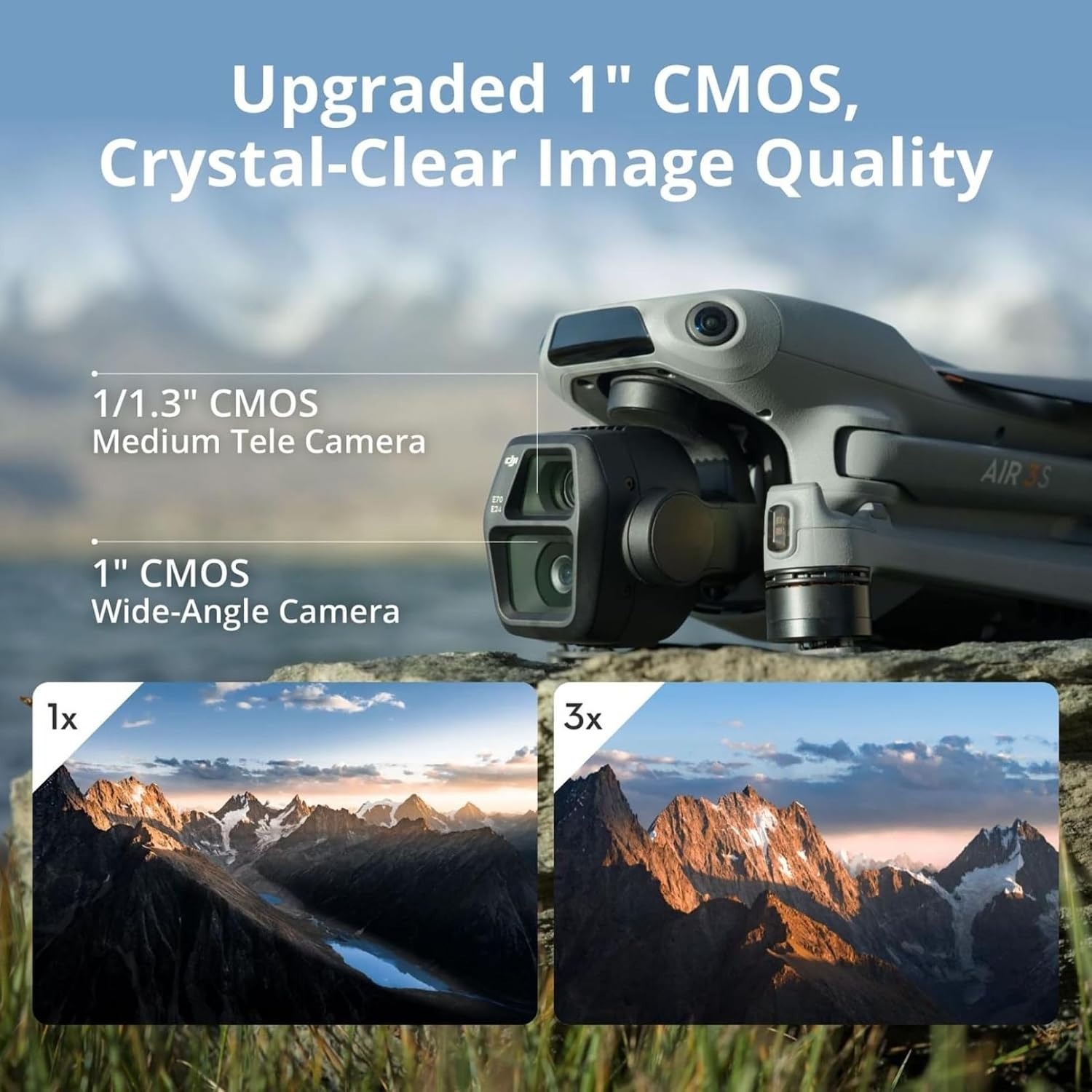 DJI Air 3S Fly More Combo (RC  - Drone Camera Wide Angle review and price