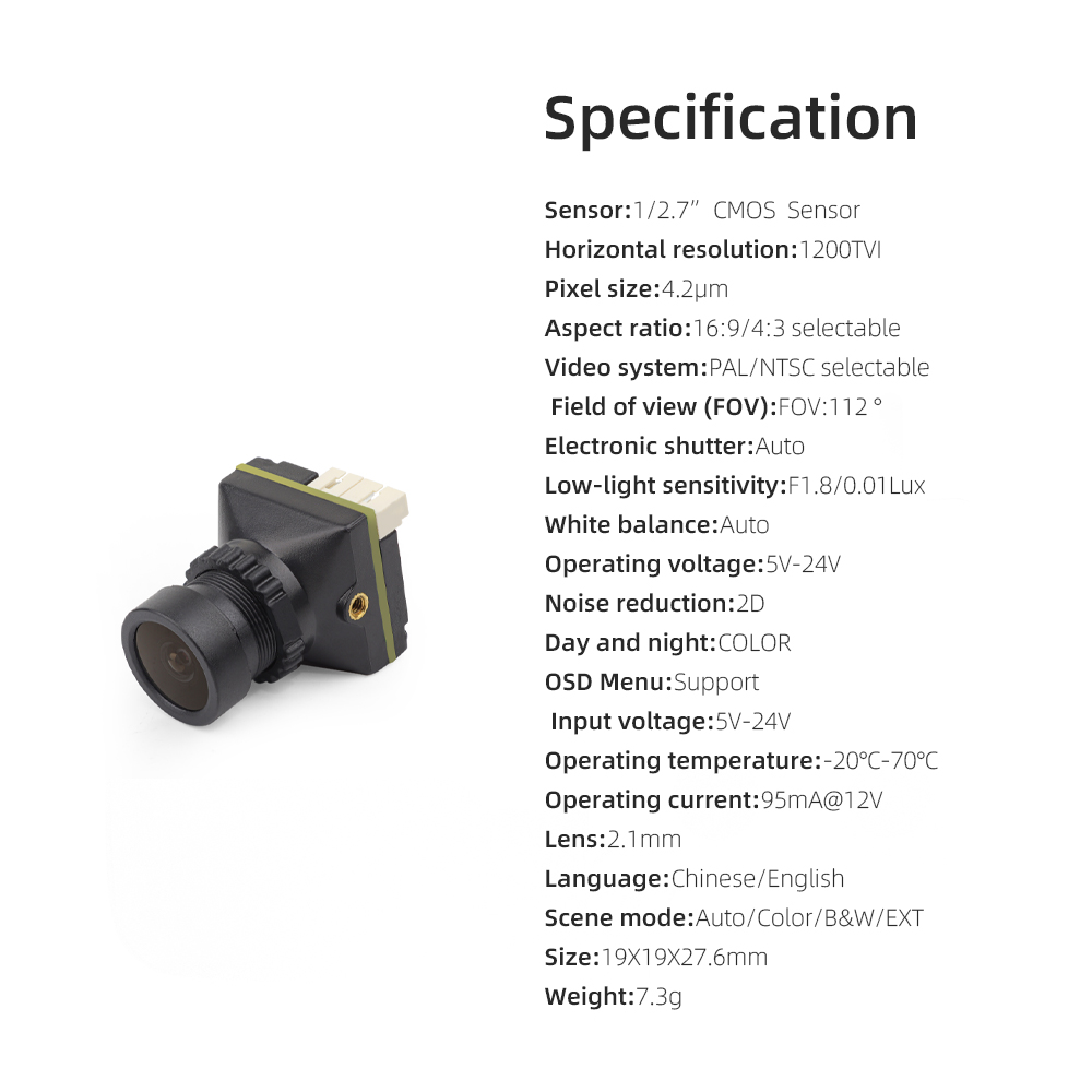 HGLRC L1 FPV Camera 1200TVL HD - Drone Camera Wide Angle review and price