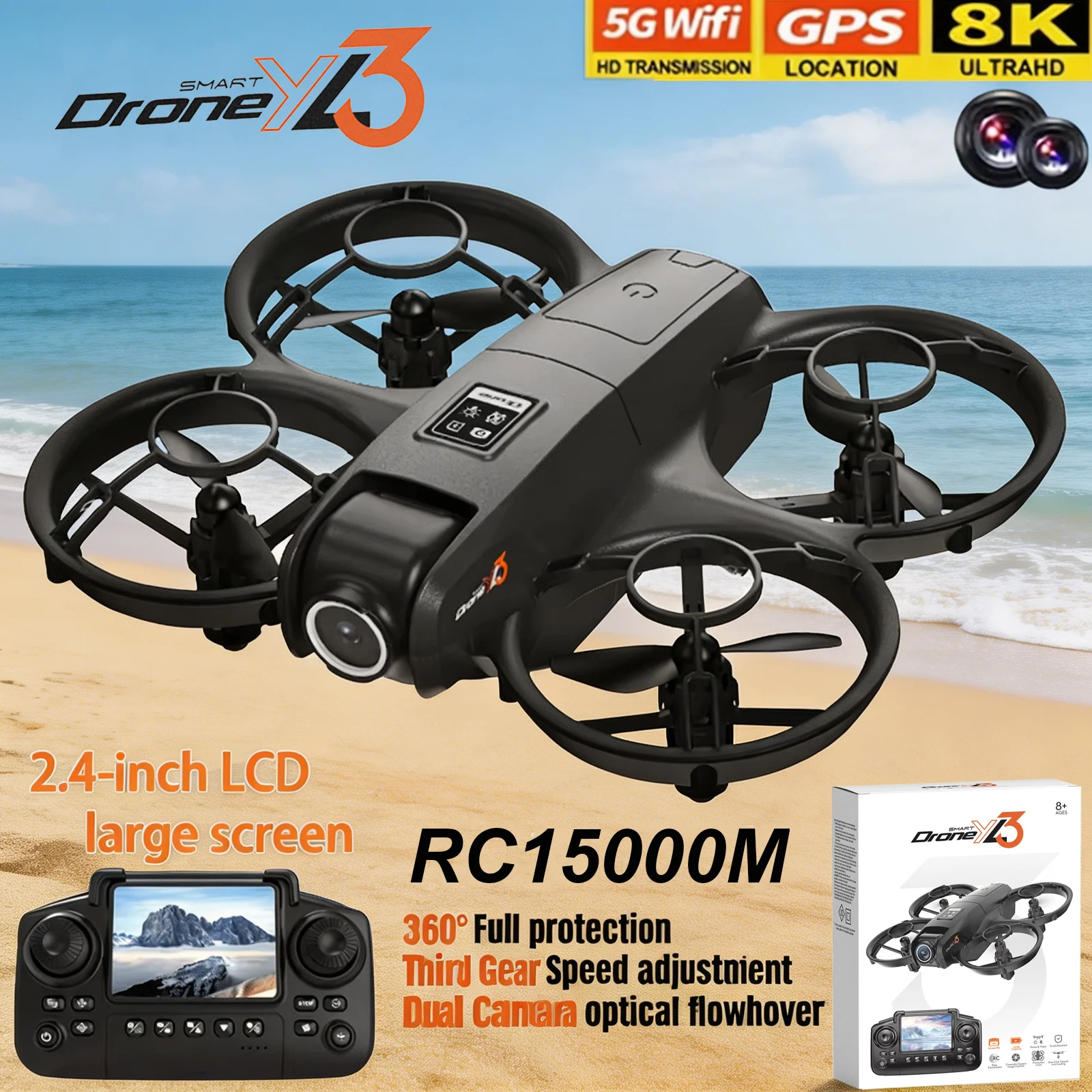 New YL3 RC Drone 8K 1080P Wide - Drone Camera Night Vision review and price